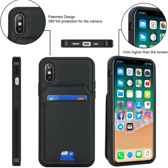 2 iPhone X/XS Case Black and olive - Picture 9 of 17